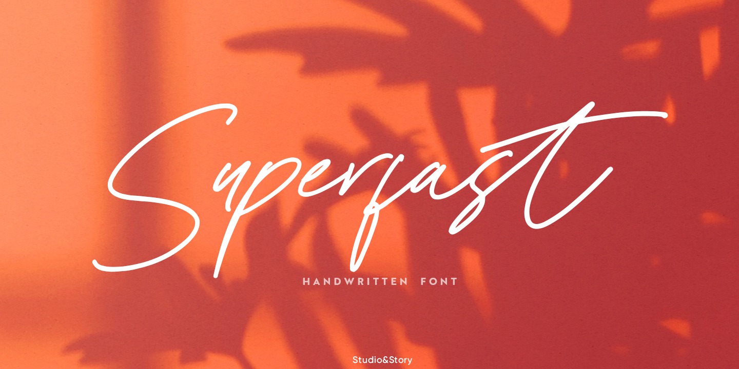 Superfast Font preview